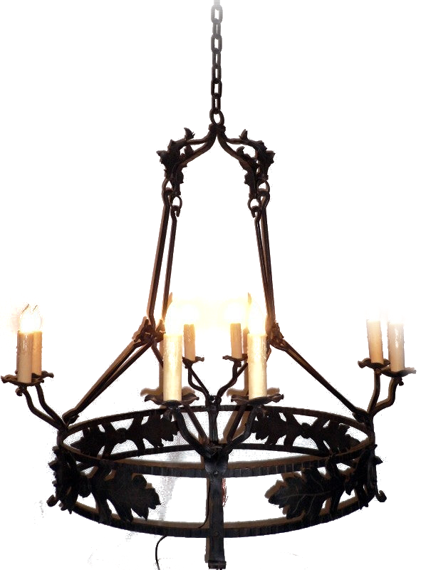 Toledo Wagon Wheel Chandelier
