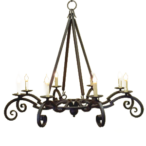 Castilla Scroll-Arm Chandelier