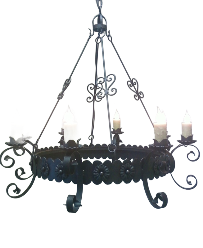 Navarra Scroll Ring Chandelier