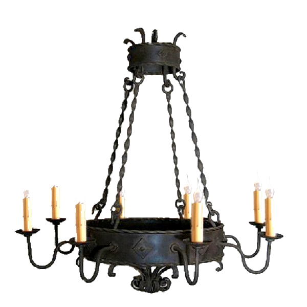 Taos Hammered Drum Chandelier
