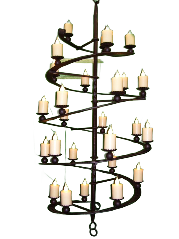 Espiral Candle Chandelier