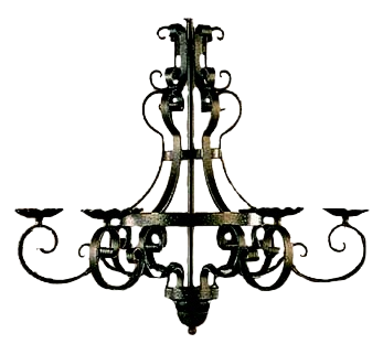 Cordoba Scroll Basket Chandelier