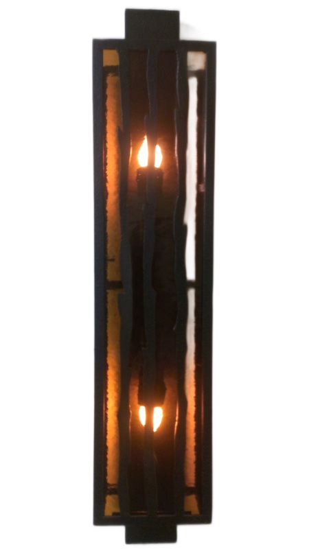 Adobe Mica Panel Sconce